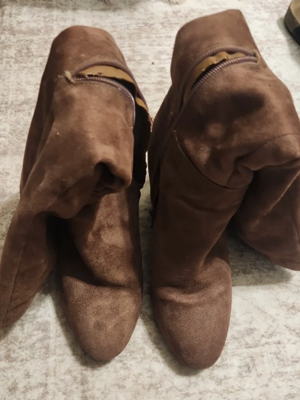 Women's Brown Suede Knee-High Boots